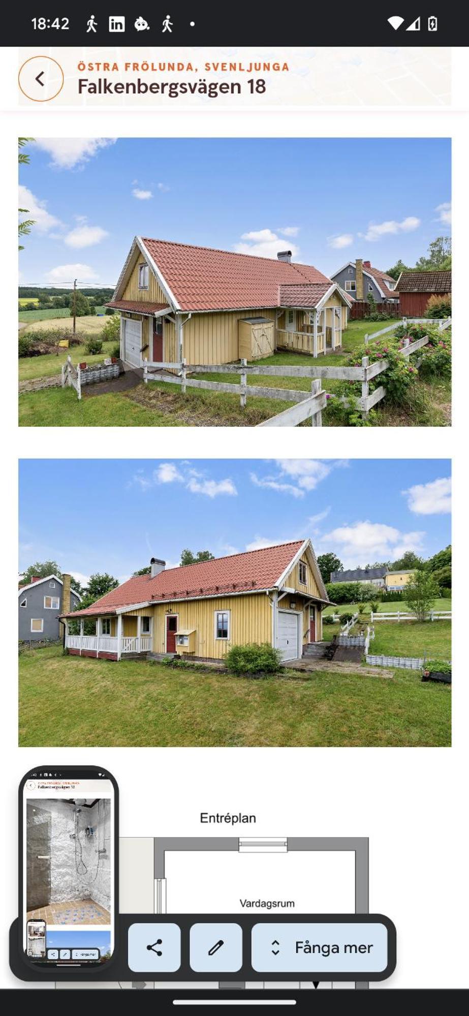 Vila Lilla Loevkulla Ostra Frolunda Exteriér fotografie